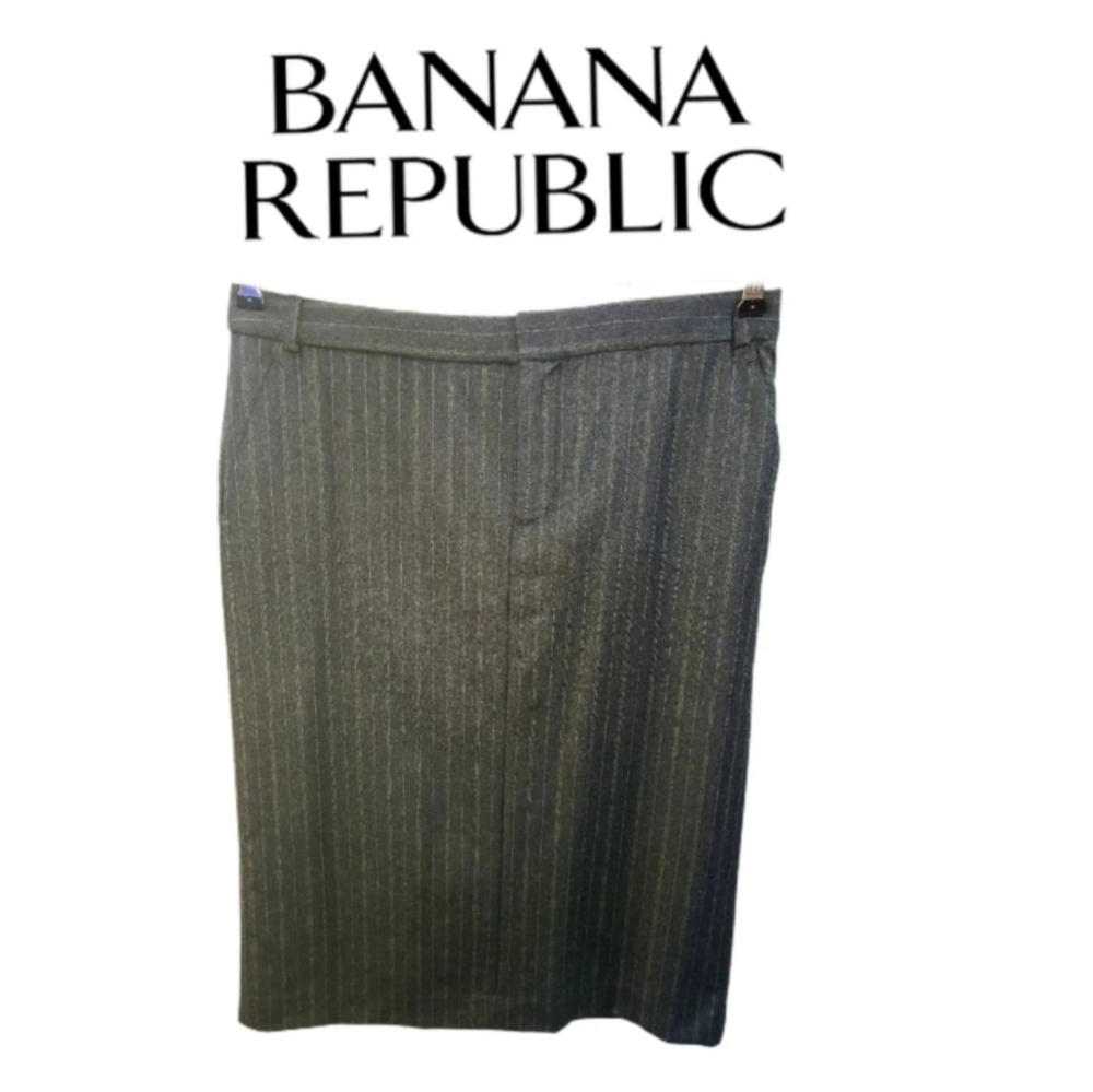 BANANA REPUBLIC WOOL PIN STRIPE PENCIL SKIRT NWT